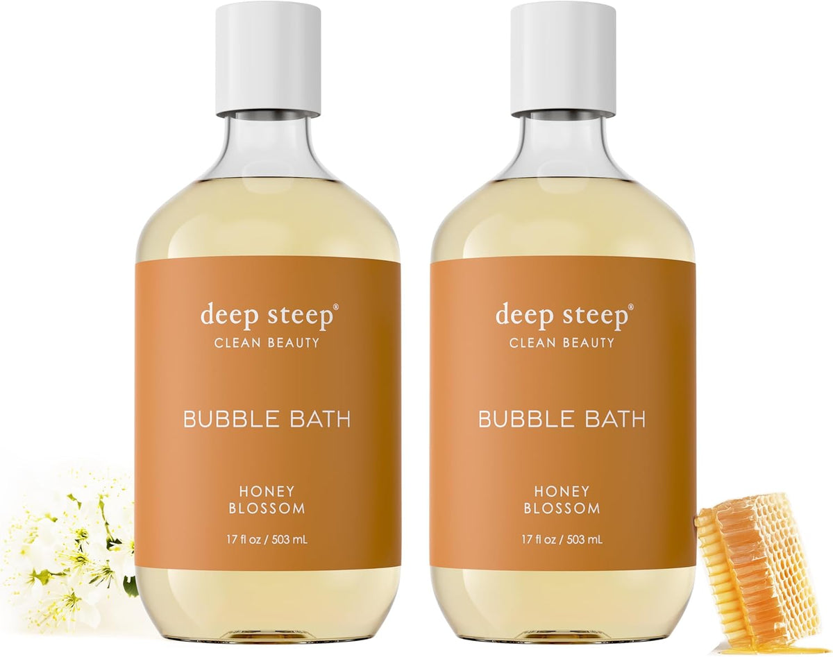 Deep Steep Bubble Bath, Lavender Vanilla 17 oz (Pack of 2) - Hypoallergenic, Clinically Tested Soothing Soak with Shea Butter & Argan Oil - Sulfate-Free - Image 15