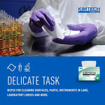 Kimtech Kimwipes pop-up opening for one-at-a-time dispensing
