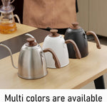 BariSmate white gooseneck tea and coffee kettle lifestyle view