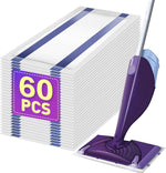 YHOVID mopping pad refill front view pack of sixty disposable spray mop pads