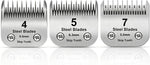 7 Skip Tooth Detachable Pet Dog Grooming Steel Blades,Compatible with Andis,Oster A5,Wahl KM10 Series Clippers,Cut Length 1/8-Inch (3.2mm) 1 Pack - Image 14