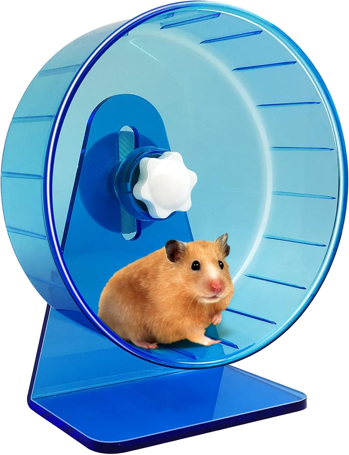 Hamster Wheel,Silent Wheel,Super Silent Hamster Exercise Wheels,Silent Hamster Wheel,Adjustable Stand Hamsters Exercise Wheels,Quiet Rat Wheel ( 5.5 inch, Blue) - Image 11