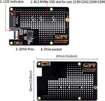 GeeekPi N07 bottom adapter mounted on Raspberry Pi 5