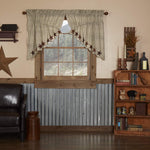 VHC Brands Abilene Star prairie curtain packaging and set view