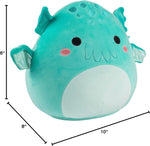 Squishmallows 10-inch fantasy monster plush toy lifestyle and travel setup