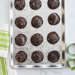 Nordic Ware vintage starburst half sheet pan showing textured aluminum surface