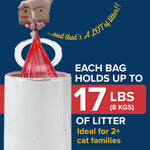 Included heavy-duty scoop and side storage holder for Red Rocket litter pail