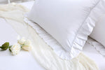 White Square Pillow Shams with 2 lays Lace and Ruffles Around Cotton Throw Pillow Covers 18"X18" 2pcs Shabby Chic - Image 11