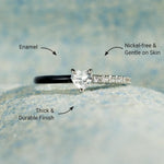 STORYJEWELLERY heart purity ring resting on a clean minimalist surface