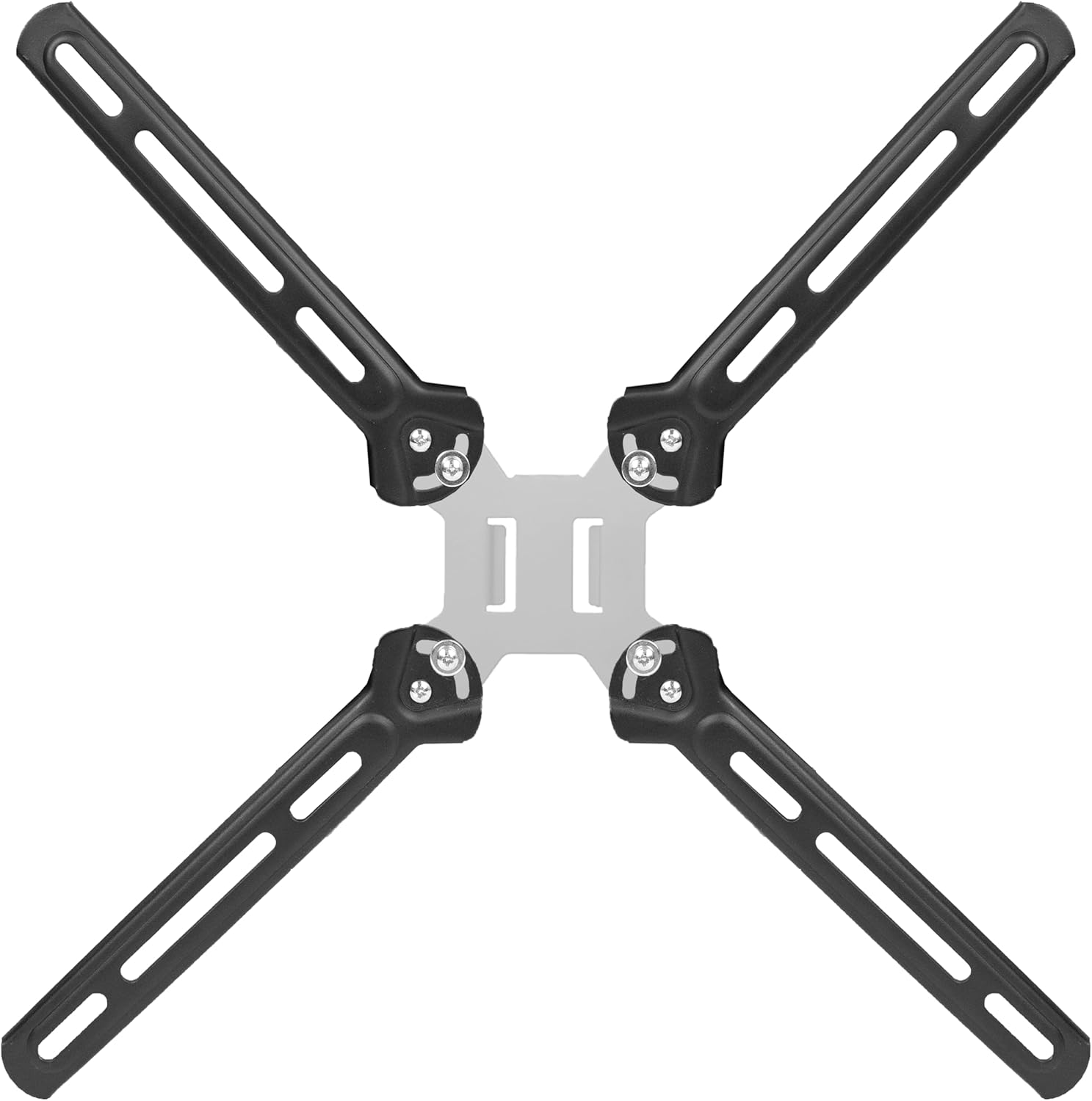 VIVO Steel VESA Mount Adapter Plate front view showcasing heavy duty alloy steel conversion bracket layout.