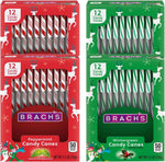Yummy Chew Brachs Candy Canes front view of the festive packaging box.