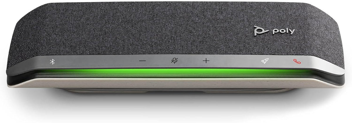 Poly - Sync 40 Smart Speakerphone (Plantronics) - Flexible Work Spaces - Connect to PC/Mac via Combined USB-A/USB-C Cable and Smartphones via Bluetooth - Works with Teams, Zoom & more,Black - Image 8