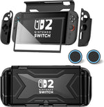 Kailfee Nintendo Switch 2 protective case front view with screen protector