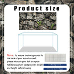 Dtekoj realistic mountain rock glass tank backdrop fabric poster close up