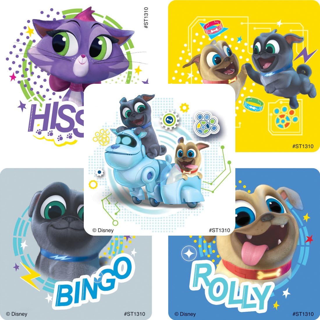 SmileMakers Puppy Dog Pals stickers front view rewards
