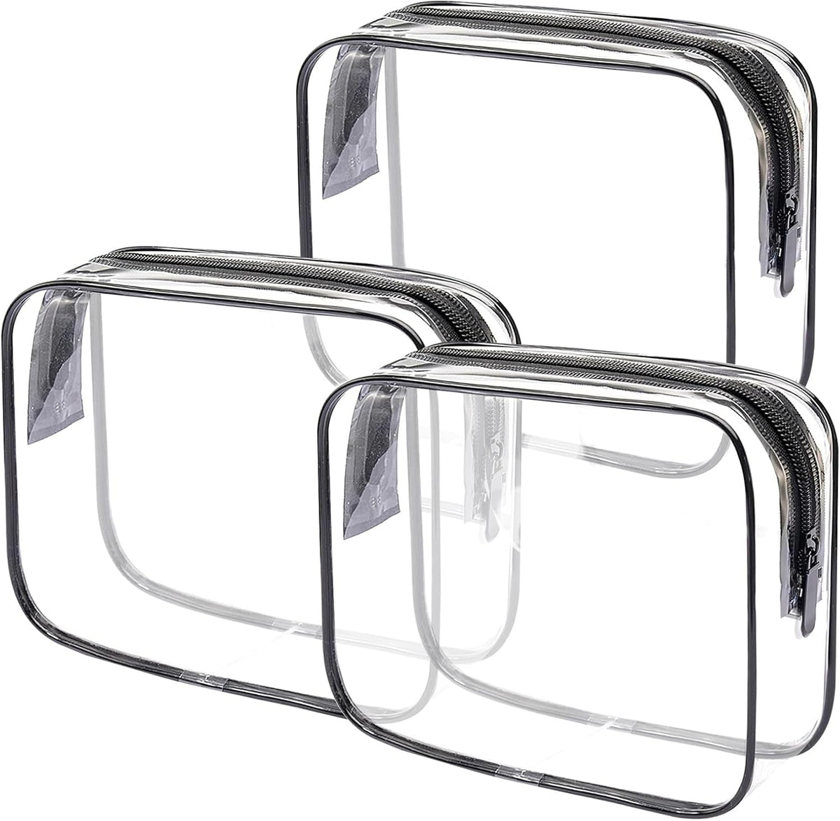 Lermende Clear Toiletry Bag TSA Approved Quart Size Travel Carry On - 2Pcs - Image 12