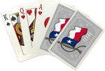 Lantern Press Texas state flag card back design close up