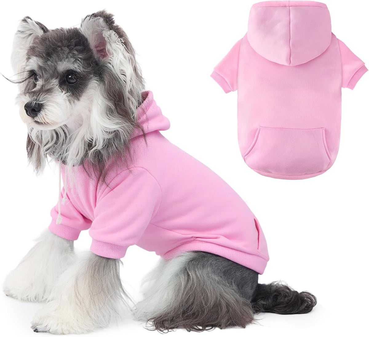 Durable machine washable pullover puppy clothes close up material texture