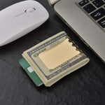 Lindenle money clip holding cash bills
