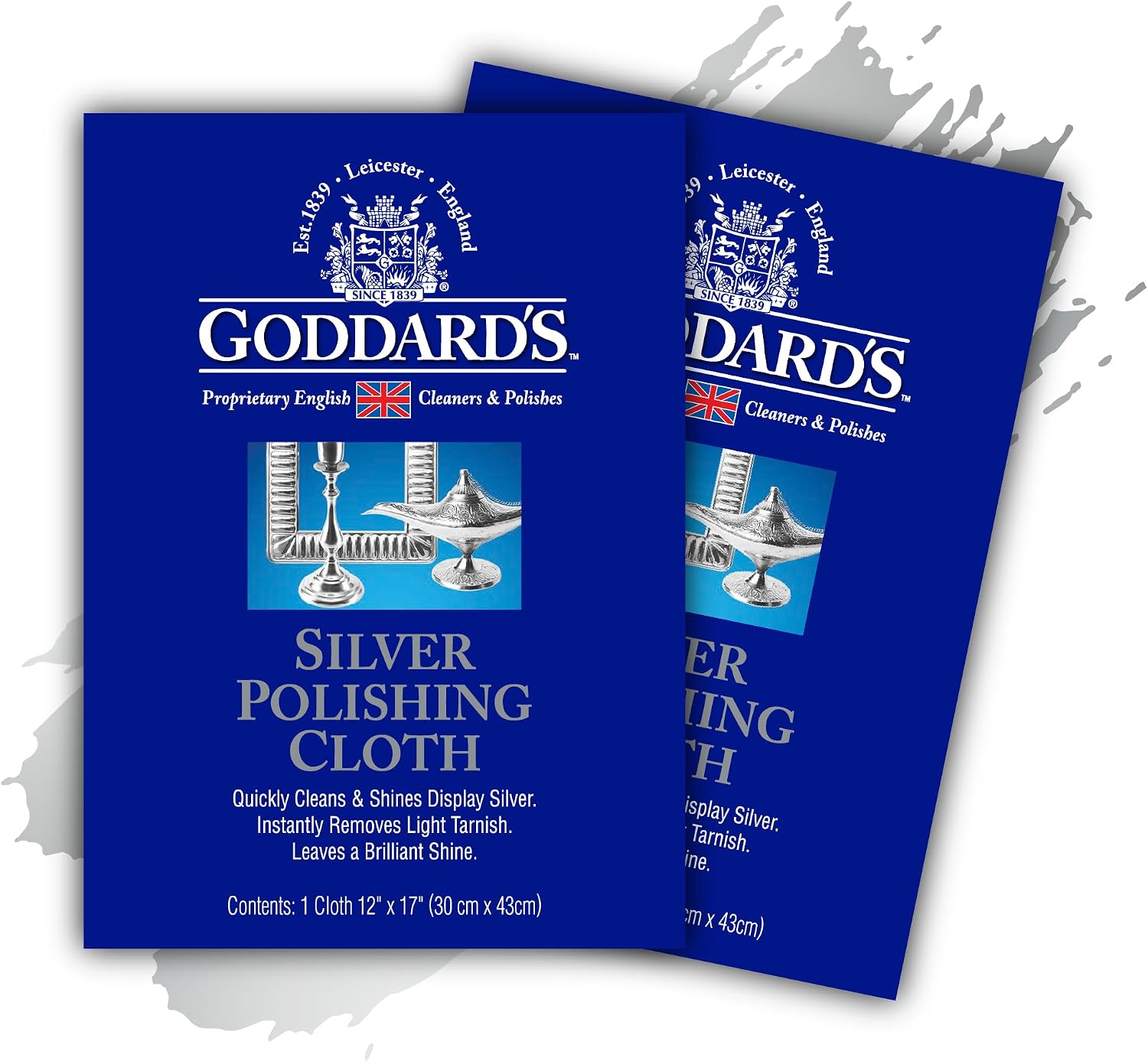 Goddard's silver polishing cloth front view tarnish remover