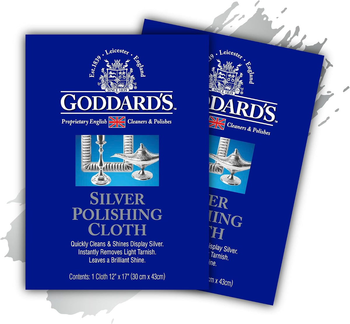 Goddard's silver polishing cloth front view tarnish remover