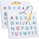 Apfity magnetic alphabet tracing board front view