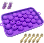 2 Pcs Silicone Soap Molds, DIY Grape Soap Making Kit for Beginners, Grape Soap Molds for Gift, Home Decor (Without Soaps) (Purple) - Image 9