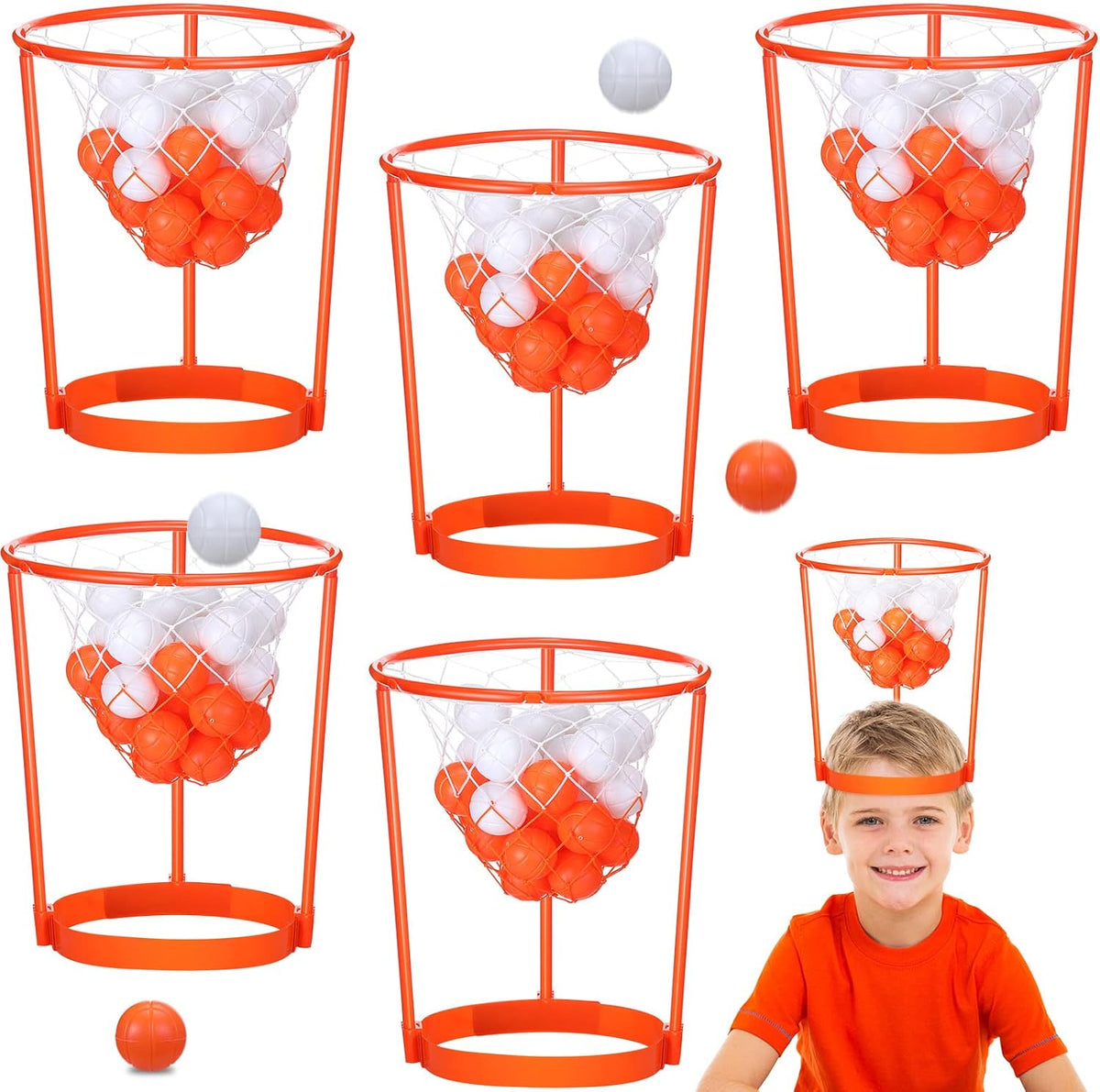 HyDren head hoop basketball game set with adjustable headband