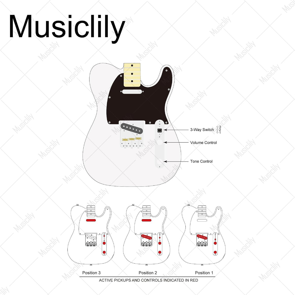Musiclily electric guitar upgrade kit 250K potentiometers