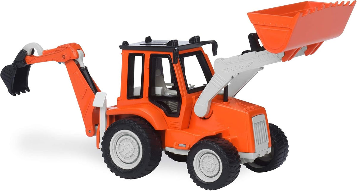 Driven by Battat - 7-Inch Backhoe Loader Toy with Lights & Sounds, Movable Parts, Construction Vehicle for Boys & Girls, Durable Design, Realistic Details, 3+ Years Toy for Kids - Image 14