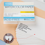 MEEDEN 100 percent cotton art pad side profile