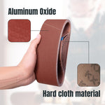 Aluminum oxide abrasive texture close up