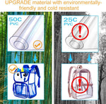 UFNDC transparent backpack zipper detail