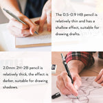Nicpro sketching pencils assorted line sizes