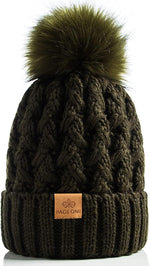 Page One Soft Warm Hat Lifestyle View High Stretch Beanie