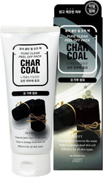Jigott Charcoal peel off mask 180ml tube texture display
