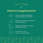 Oxbow Timothy hay based anti inflammatory supplement for rabbits