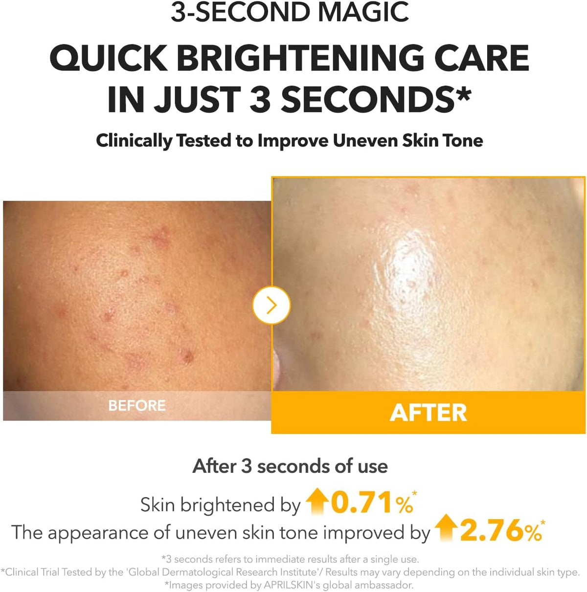 Premium sixty count facial pads container from the APRILSKIN DIY masking treatment package.