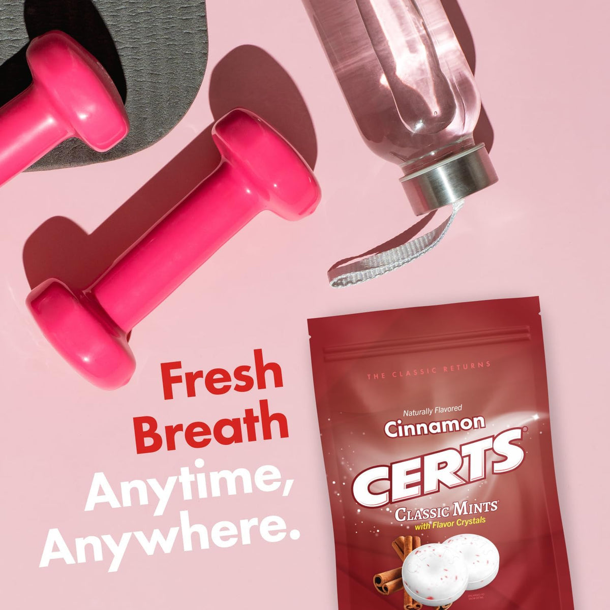 Certs classic fresh breath mint package content display