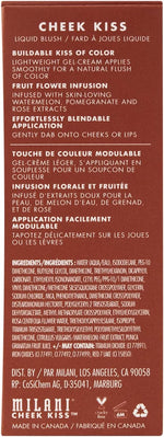 Milani Cheek Kiss Liquid Blush Makeup, Lightweight, Blendable & Buildable for Radiant Flushed Cheeks, Skin-Loving Formula - New Wine Glow - Image 9