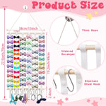 Qunclay hanging bow organizer wooden top detail