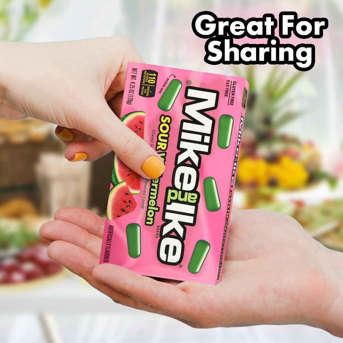 Group of Mike and Ike chewy candies for sharing