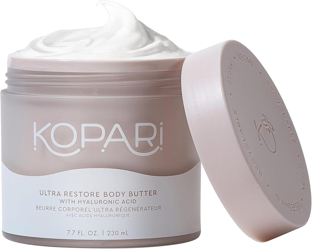Kopari Ultra Restore Body Butter, Whipped Lightweight Formula, Hyaluronic Acid & Mango Butter, Deep Long-Lasting Moisture, Tahitian Vanilla 7.7 oz - Image 9
