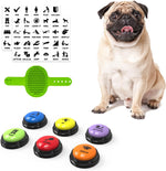 Dog Buttons Talk,Updated 8 Pack Dog Communication Buttons,Recordable Talking Training Buttons for Dogs,30 Seconds Voice Dog Speaking Buttons with Dog Bath Brush Set - Image 10