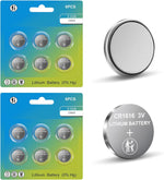 CR2450 Battery, 2450 3V Lithium Battery 12 Count Pack, 3 Volt Flat Button Coin Cell Batteries for Car Key Fobs, Watches, Garage Door Openers - Image 10
