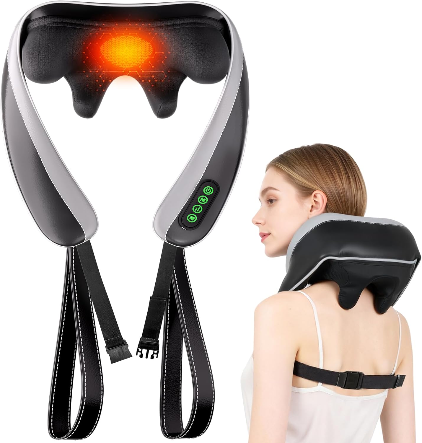 Senluyi 6D Neck Massager front view for deep tissue pain relief
