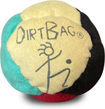 Dirtbag World Footbag Classic Eight Panel Rasta front view authentic imported hacky sack