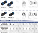 HangTon HE21 9 Pin Waterproof Connector assembled set for outdoor applications