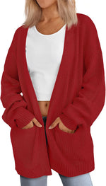 LILLUSORY Oversized Cardigan Sweaters for Women 2026 Fall Fashion Outfits | Soft Knit Long Cardigans with Pockets, Winter Fall clothes, Dressy Casual Office Work Teacher Outfits, Versatile Staple - Image 10