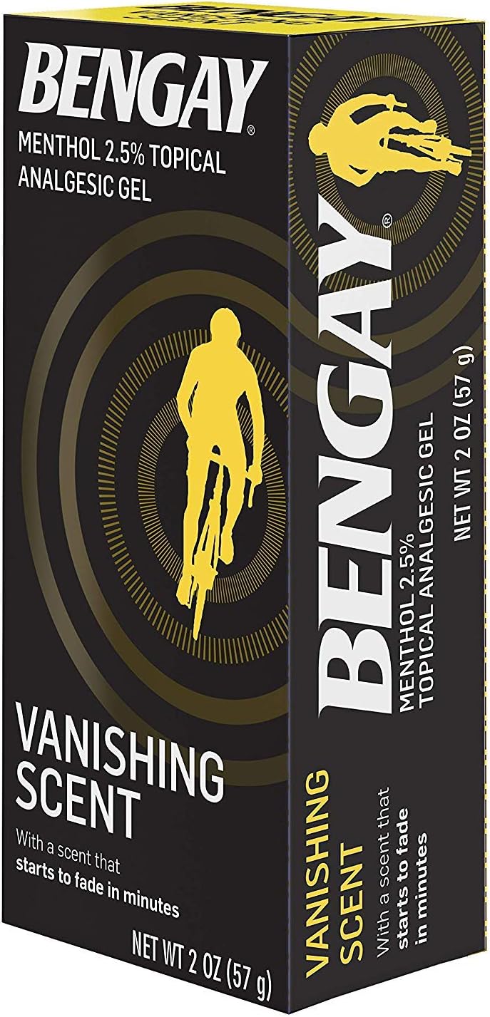 Bengay 2.5 percent menthol gel for muscle pain relief